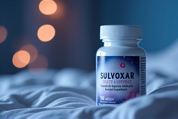 Sulvoxar Sleep & Recovery supplement bottle